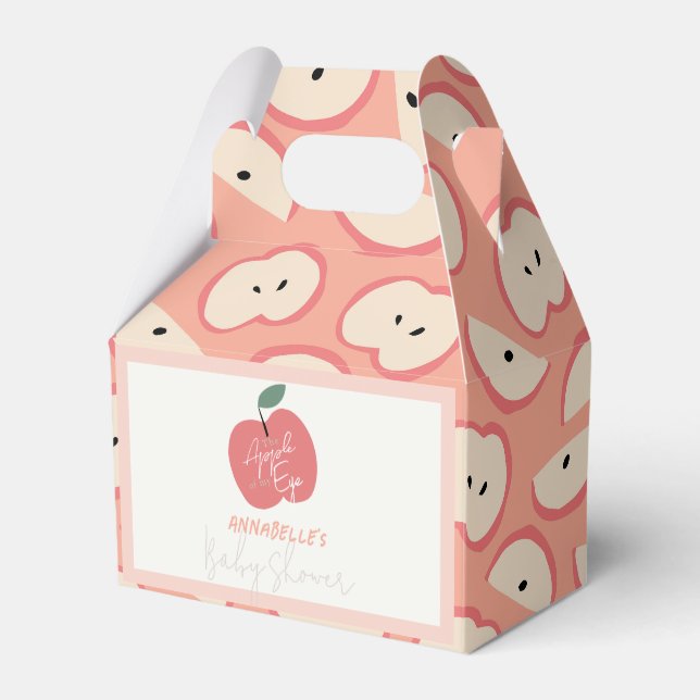 Ballotins Apple of my Eye Pink Girl Baby Shower (Verso)