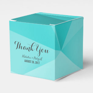 Ballotins Aqua Jewel Tones Wedding Favor Boxes