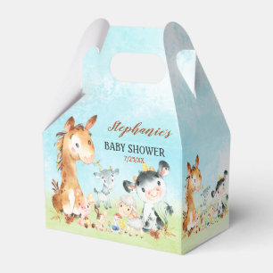 Ballotins Aquarelle Agritourisme Animaux Bébé Douche