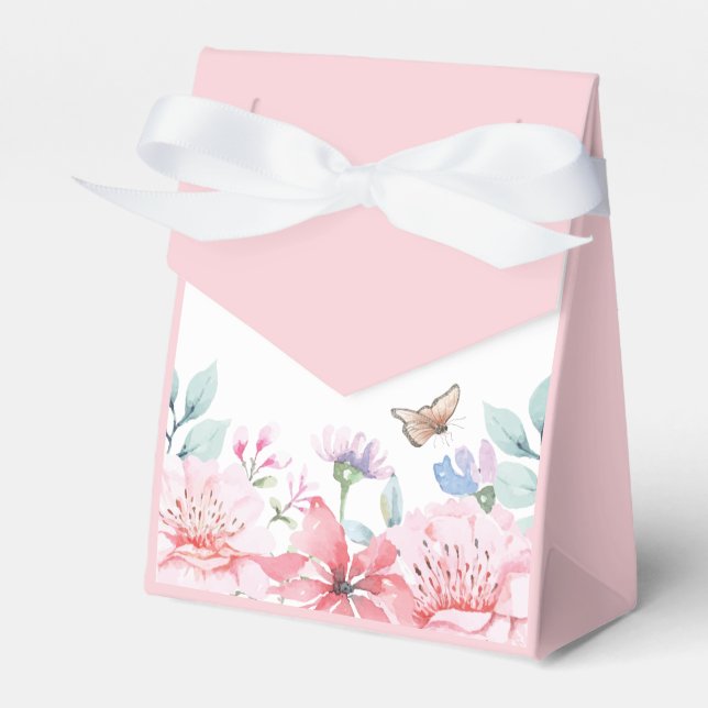 Ballotins Aquarelle Ballotin papillon pour Baby shower (Verso)