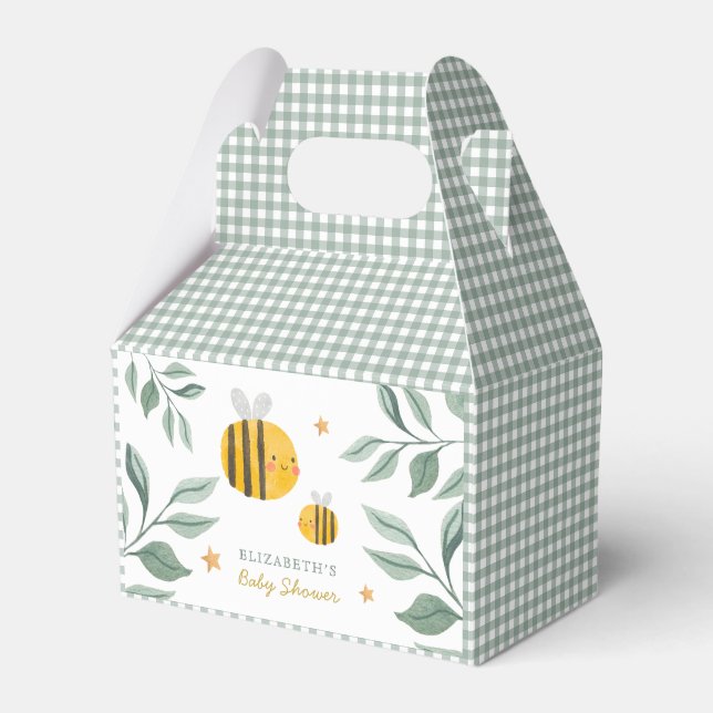Ballotins Aquarelle Bee Honey Baby shower sucré (Verso)
