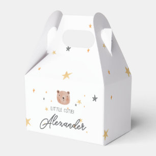 Ballotins Aquarelle blanche et Brown Baby shower mignon