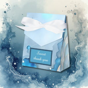 Ballotins Aquarelle bleue luxueuse Abstraite Pearlescent