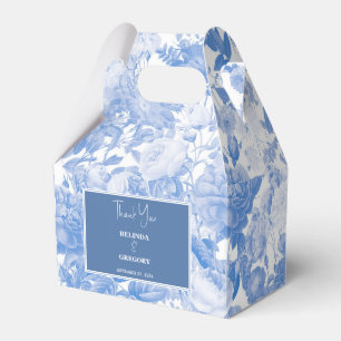 Ballotins Aquarelle bleue Mariage de fleurs botaniques
