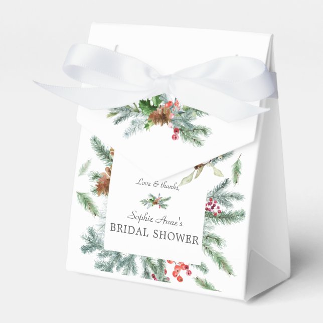 Ballotins Aquarelle Blush Flowers Gold Bridal Tea Party (Verso)