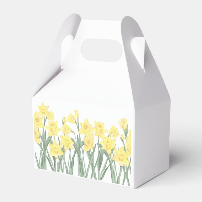 Ballotins Aquarelle Daffodile Floral (Arrière)