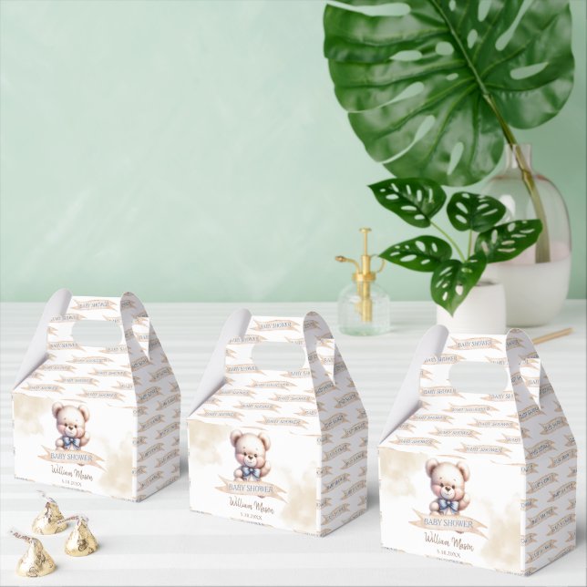 Ballotins Aquarelle de Baby shower d'ours en peluche (Multiple)