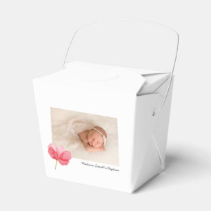 Ballotins Aquarelle Fleurs Christening Baptême