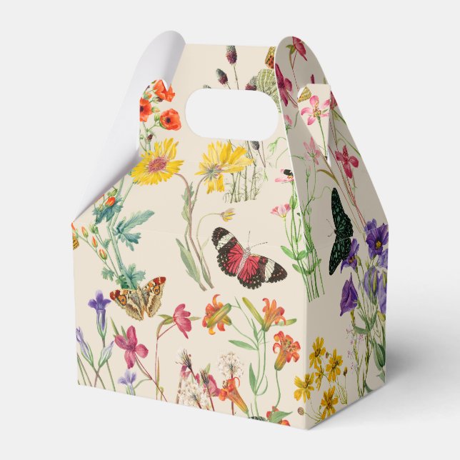 Ballotins Aquarelle Fleurs sauvages & papillons Jardin Flora (Verso)