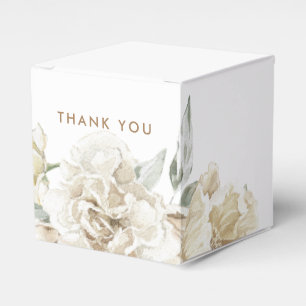 Ballotins Aquarelle florale minimaliste moderne Peonie blanc