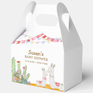 Ballotins Aquarelle Llama Desert Cactus Fiesta Baby shower