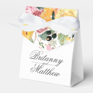 Ballotins Aquarelle Mariage Floral Merci