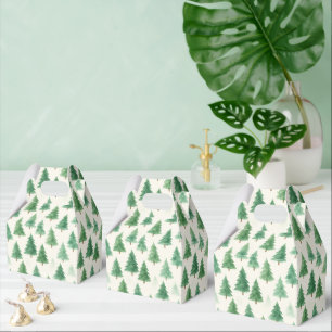 Ballotins Aquarelle moderne Pins de Noël Arbres sans soudure