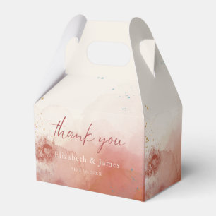 Ballotins Aquarelle moderne Terracotta Desert Boho Mariage