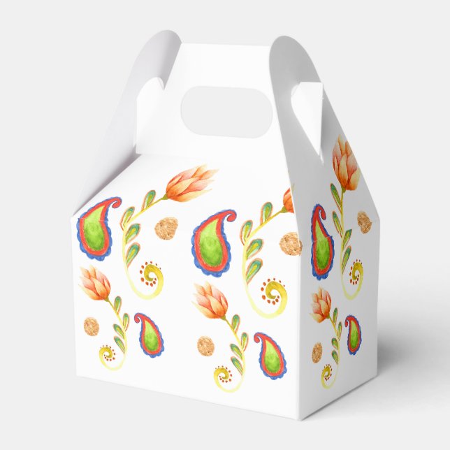 Ballotins Aquarelle Paisley indien (Verso)