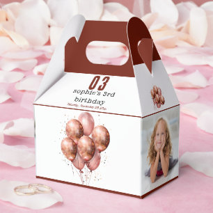 Ballotins Aquarelle Parties scintillant Rose Gold ballon 3e 