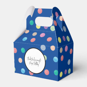 Ballotins Aquarelle points peints à la main Motif coloré