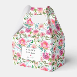 Ballotins Aquarelle rose Peony Fête des mariées florale