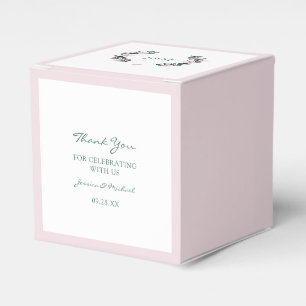 Ballotins Aquarelle rose poussiéreuse Magnolia Bouquet Maria