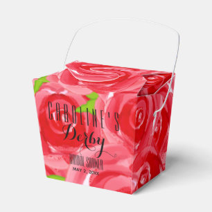 Ballotins Aquarelle Roses Rouges Floral Sortir