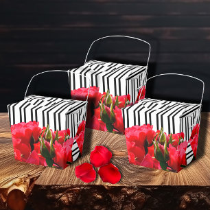 Ballotins Aquarelle Roses rouges Roses noires Blancs Sortir