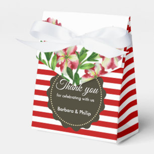 Ballotins Aquarelle Rouge Petunias Rouge Blanc Grandes