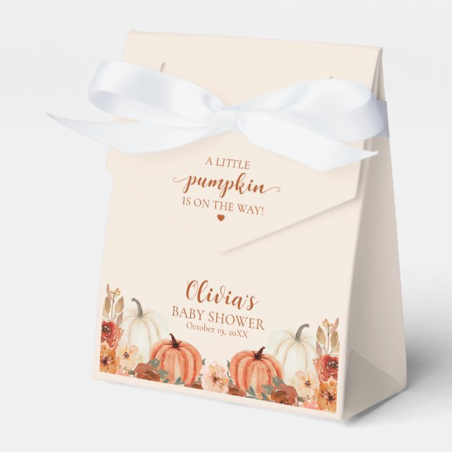 Ballotins Aquarelle Rustique Automne Petit Baby shower Citro (Verso)