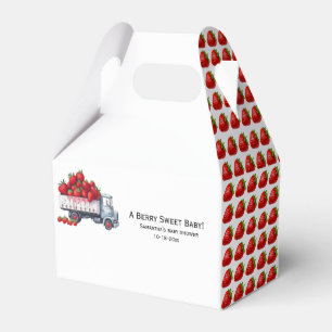 Ballotins Aquarelle Rustique Cute baby shower fraise