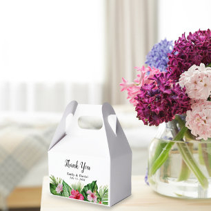 Ballotins Aquarelle Tropical Floral Merci Mariage