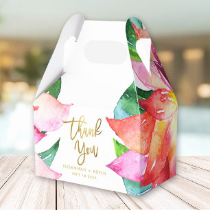 Ballotins Aquarelle tropicale Mariage Fleur Favoriser Merci