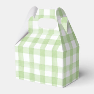 Ballotins Aquarelle Vert et blanc En vichy crête