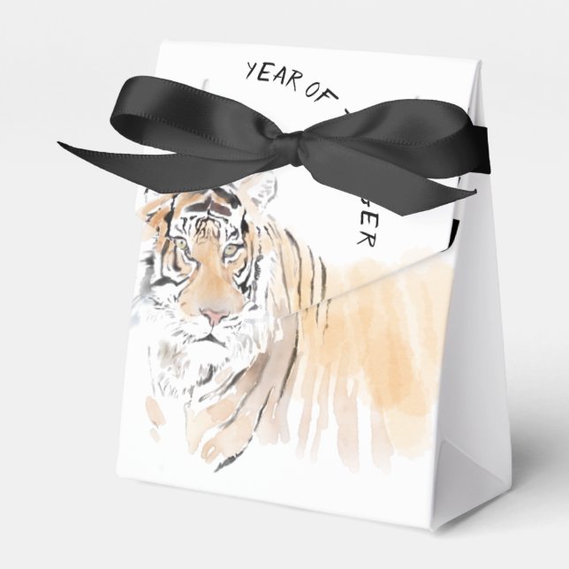 Ballotins Aquarelles de tigre d'origine Tente F (Verso)