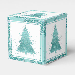 Ballotins Arbre de Noël élégant   Luxe Aqua Mint Splatter