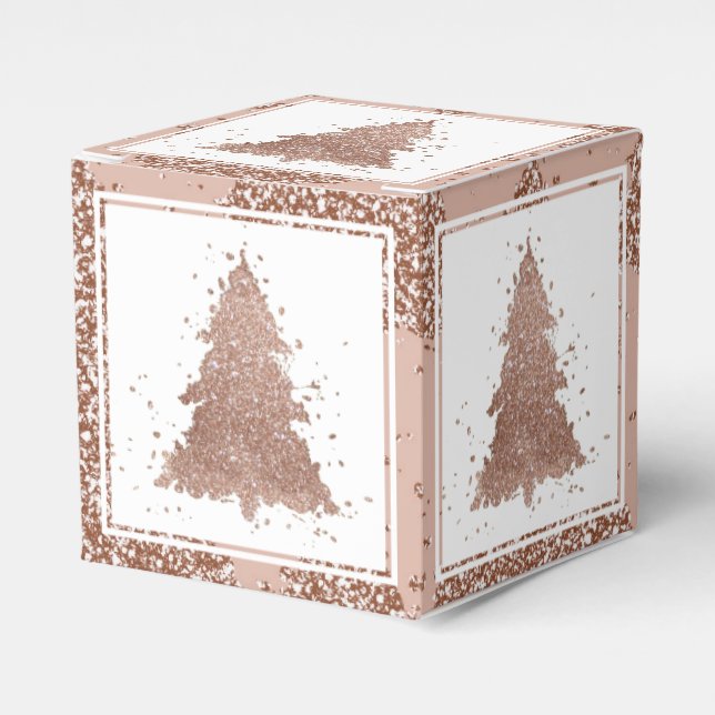 Ballotins Arbre de Noël | Glam Rose Gold Luxurious (Verso)