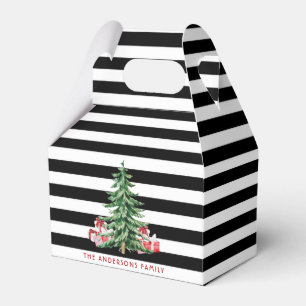 Ballotins Arbre de Noël minimaliste noir et blanc
