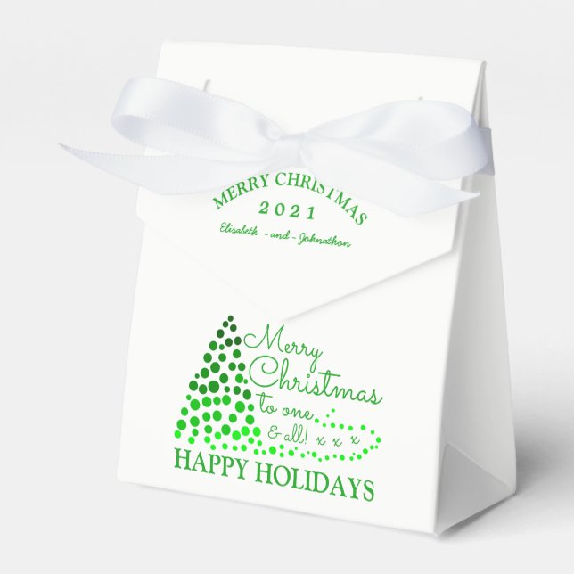 Ballotins Arbre de Noël Ombré, Ballotin de Noël (Verso)