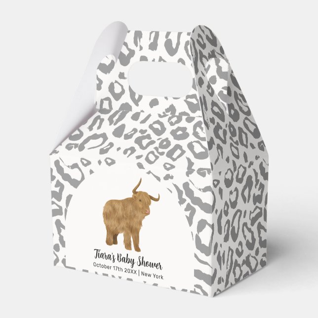 Ballotins Arche de Boho Noir Saint Vache Baby shower occiden (Verso)