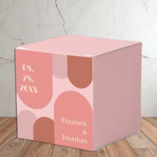 Ballotins Arches Rétro Mariage Corail Rose