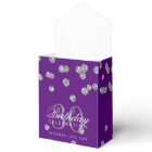 Argent Merci violet 30e anniversaire Confetti