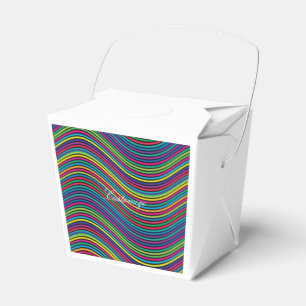 Ballotins Art de ligne Abstrait Wavy Cool Thunder_Cove