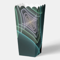 Art graphique fractal géométrique sarcelle moderne