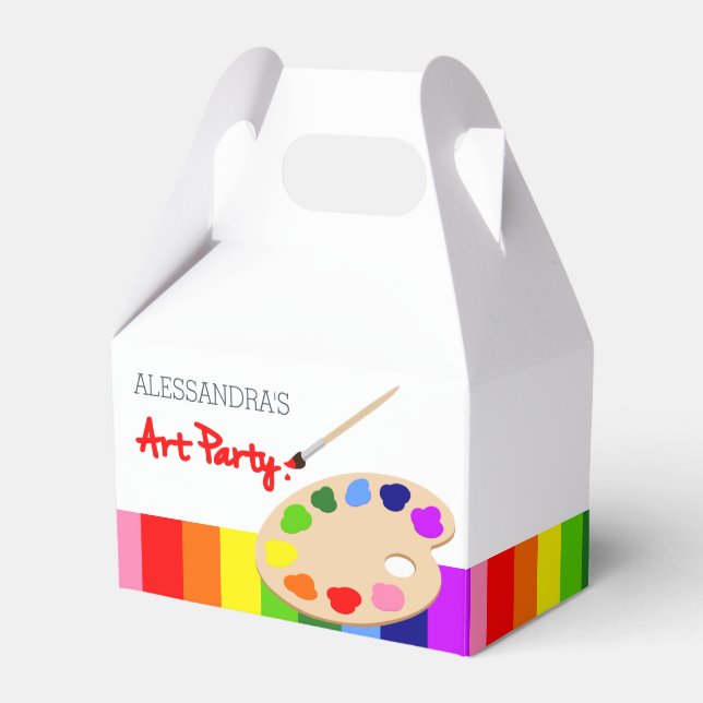 Ballotins Artiste Arc-en-ciel Palette Peinture Anniversaire (Verso)
