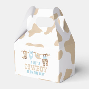 Ballotins Assiettes en papier pour baby shower Western Rodeo