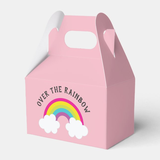 Ballotins Au-Dessus De L'Arc-En-Ciel Anniversaire / Douche (Arrière)