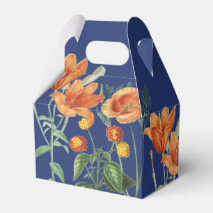 Ballotins Automne Aquarelle d'automne Orange Floral Bleu