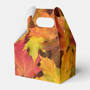Ballotins Automne Feuilles Mariage Favor boîte cadeau