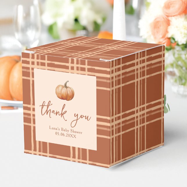 Ballotins Automne Plaid Un Petit Baby shower Citrouille (Créateur téléchargé)