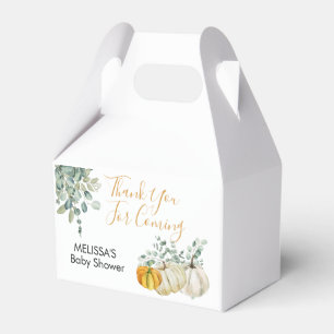 Ballotins Automne Rouille Orange Blanc Citrouille Vert Merci