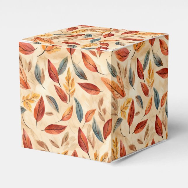 Ballotins Autumn Leaves Favor Gift Box (Verso)
