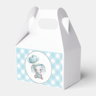 Ballotins Baby Elephant Anniversaire Ballotin Bleu En vichy